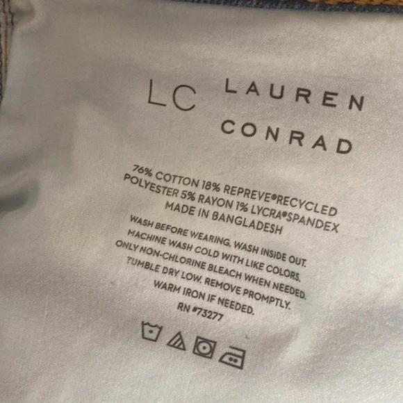 Lauren Conrad NWT high rise skinny ankle jeans 22W - Picture 7 of 8